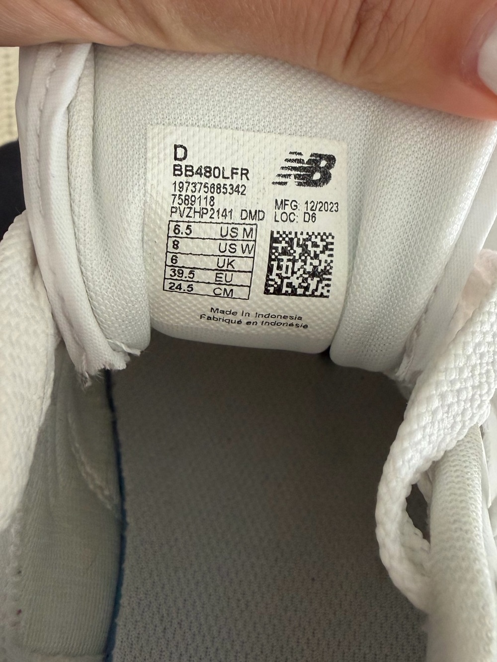 New Balance 480 White Gum Sole Leather Sneakers Women's 8 EUC - Picture 4 of 7